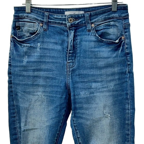 Kancan High Rise Distressed Stretchy Skinny Jeans | Junior’s Size 11 - Picture 2 of 7